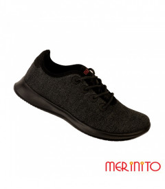 Sneakers dama Merinito Knitted merino - Negru