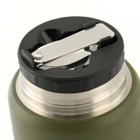 Termos M-Tac de 750 ml cu lingura pliabila - Oliv