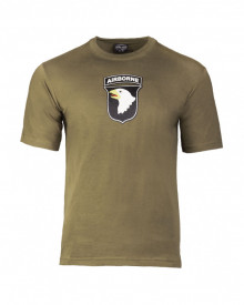 Tricou barbati divizia 101 aeropurtata - Oliv