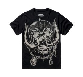 Tricou Brandit Motorhead Print - Negru
