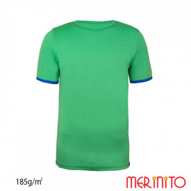 Tricou copii Merinito 185g 100% lana merinos - Verde