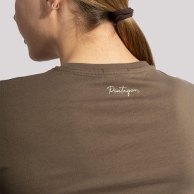 Tricou dama Pentagon Whisper Calligraphy - Oliv