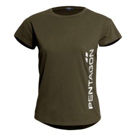 Tricou dama Whisper Pentagon Vertical - Oliv