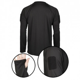 Tricou tactic quickdry maneca lunga - Negru