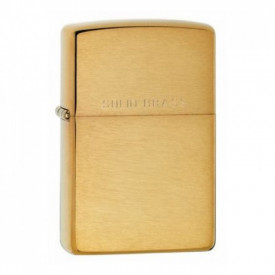 Zippo Solid Brass With Brushed Finish - Img 2