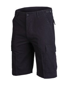 Bermude prespalate ripstop - Negru