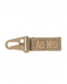 Breloc tactic grupa de sange AB Negativ - Coyote
