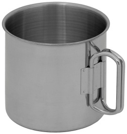 Cana din otel inoxidabil cu manere pliabile 450 ml