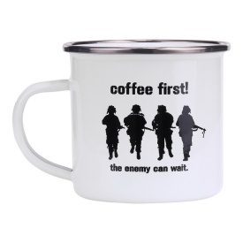 Cana emailata Coffee First 300ml - Alba