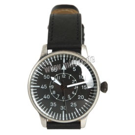 Ceas militar Pilot retro cu cadran - Negru