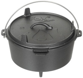 Ceaun din fonta Dutch Oven 5.7 l Fox - Negru