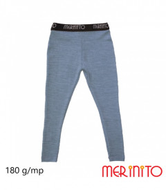 Colanti copii Merinito Rib Pointelle 100% lana merinos - Albastru