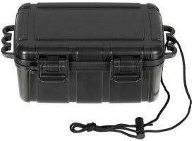 Cutie impermeabila din plastic cu protectie interioara - Negru
