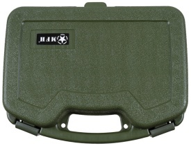 Cutie pentru pistol din plastic mare cu inchidere - Oliv