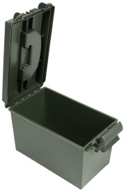Cutie tip US Ammo Box din plastic calibru 50 mm - Oliv