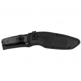 Cutit Bush Kukri cu teaca de nailon - Negru