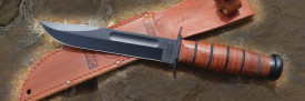 Cutit KA-BAR Dog s Head cu teaca din piele