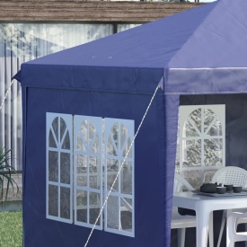 Foisor de gradina 6 x 3 m reglabil in Inaltime - Albastru