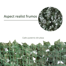 Gard artificial 2.4 x 1 m - Verde