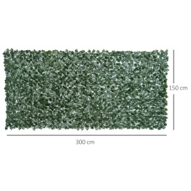 Gard artificial 3 x 1.5 m - Verde inchis