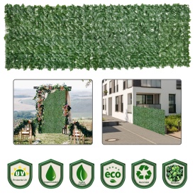 Gard artificial 3 x 1 m - Verde inchis
