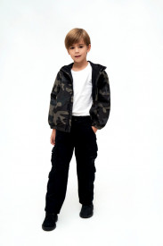 Geaca summerwindbreaker copii Brandit - Dark camo