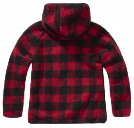 Hanorac Teddyfleece worker dama - Negru rosu