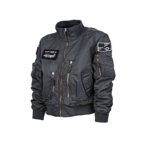 Jacheta de aviator F-35 pentru copii - Gri