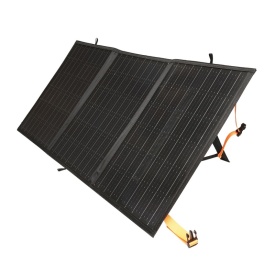 Panou solar fotovoltaic monocristalin 100W, pliabil, camping , drumetii, vancata, cu regulator de tensiune 22V, 5A