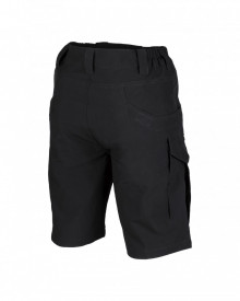 Pantaloni scurti de asalt elastici - Negru 