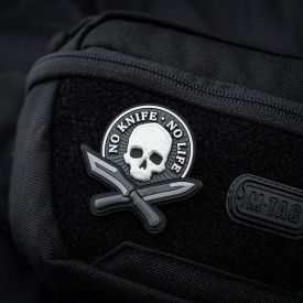 Patch M-tac No Knife - No Life 3D PVC - Negru