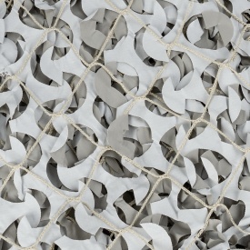 Plasa camuflaj cu sustinere 6 x 3 M - Snow