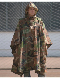 Poncho US ripstop Max Fuchs - Woodland