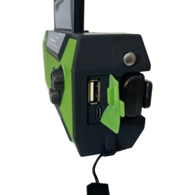 Radio Pyramid, pentru cutremure, inundatii, furtuni,calamitati naturale, cutremure, camping, pescuit , cu dinam si lanterna MD-090-GREEN