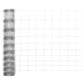Rola plasa de sustinere 26 x 1.2 m zincata - Argintiu