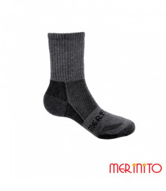 Sosete barbatesti Merinito Outdoor Quarter - Gri