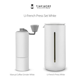 Timemore Presa franceza U 450ml - Alb