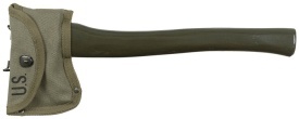 Topor american US Axe M-1910 cu teaca Repro - Oliv