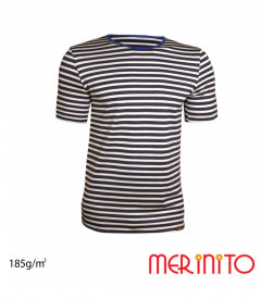Tricou barbati Merinito 185g 100% lana merinos - Marina Rusia