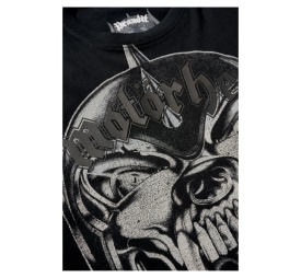 Tricou Brandit Motorhead Print - Negru
