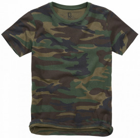 Tricou copii Brandit - Woodland