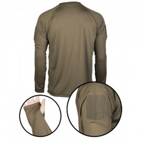 Tricou tactic quickdry maneca lunga - Oliv