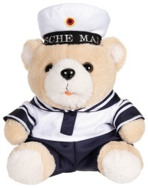 Ursulet de plus 28 cm cu hainuta - Navy
