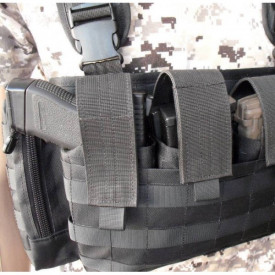 Vesta TYR chest rig cu camel back - Negru