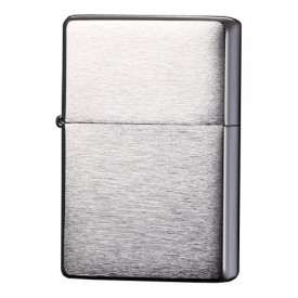 Zippo Vintage Brush Finish Chrome without Slashes