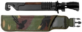 Baioneta militara GB SA80 cu teaca si husa - Negru - Img 3