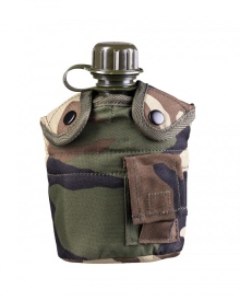 Bidon de apa US Style cupa aluminiu - Woodland