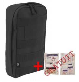 Buzunar Molle Snake + kit prim ajutor gratuit - Negru
