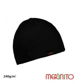 Caciula Merinito 240g lana merinos si bambus - Negru