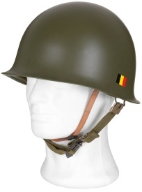 Casca belgiana M51 cu interior din plastic - Oliv
